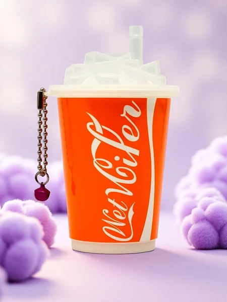 Зволожуючі серветки в декоративній чашці у формі стаканчика з морозивом 30 шт