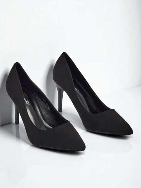 Женские туфли-лодочки на шпильке из эко-замши Jasvoria