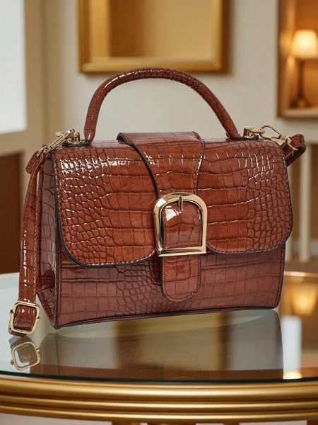 Лакована маленька жіноча сумочка з еко-шкіри Orlina