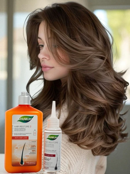 Shumukh Шампунь и Сыворотка для волос 2в1 - против ломкости волос