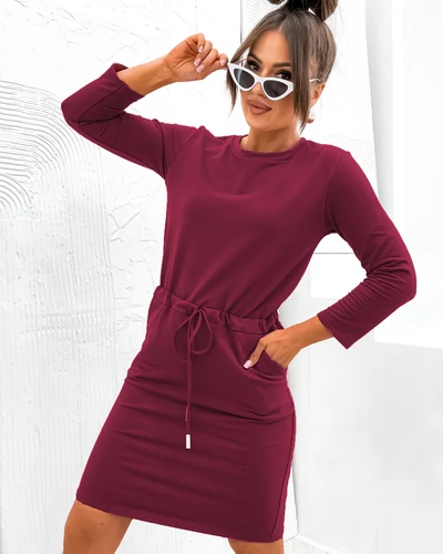 Royalfashion Женское платье из ткани до колена