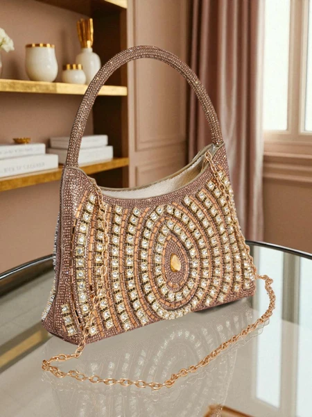 Royalfashion Копертова жіноча сумочка з цирконами Sova Glint