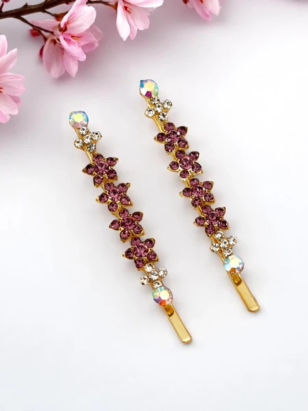 Royalfashion Заколка с цветами из страз Sparkle Blossom