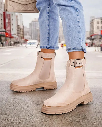 Женские ботильоны Royalfashion с декоративным ремешком Ozzoas