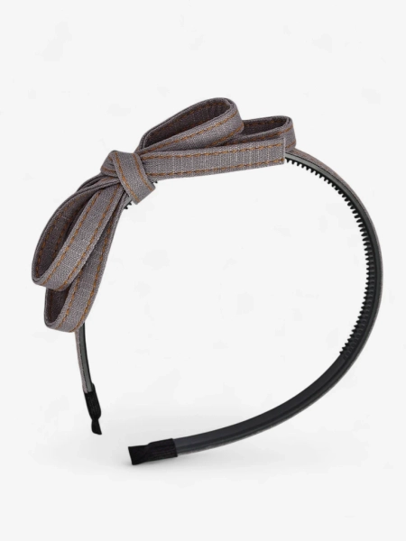 Royalfashion Ободок с бантом в джинсовом стиле