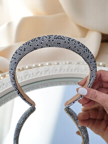 Royalfashion Обруч для волосся з стразами та перлами Bianka