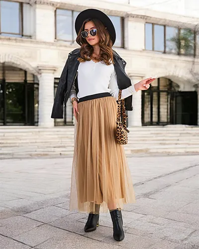 Royalfashion Спідниця-міді для жінок з тюлю