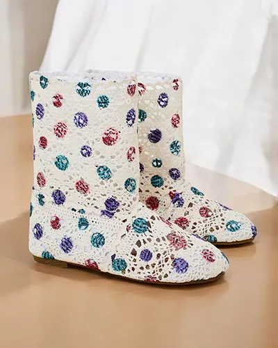 Royalfashion Дитячі ажурні чобітки Misuti