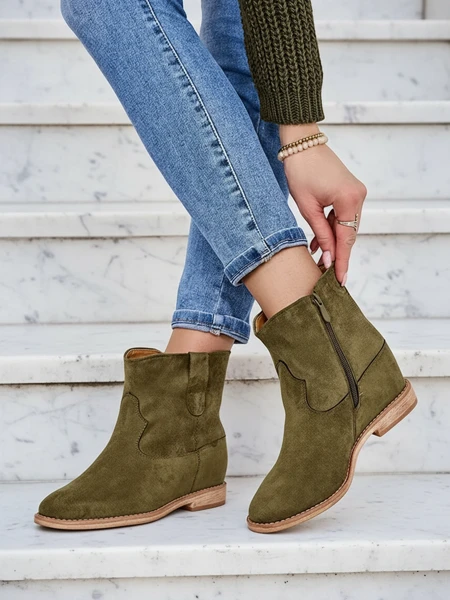 Ботинки Royalfashion в стиле ковбоя на покрытом клиновидном каблуке Patorias