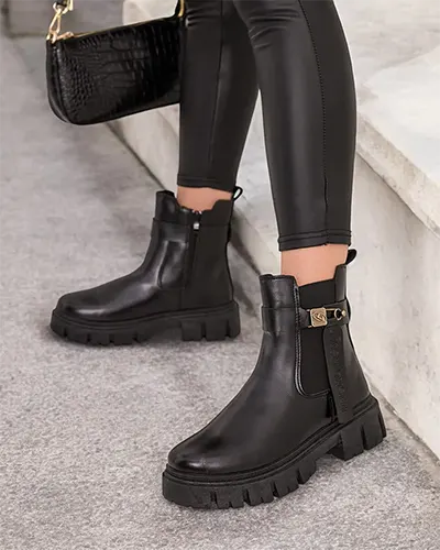 Royalfashion Женские кожаные сапоги Добинас eko