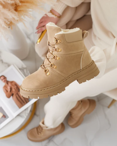 Royalfashion Светло-коричневые женские трепперы Develier