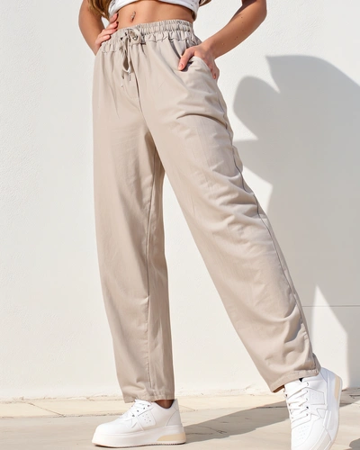 Royalfashion Жіночі прямі брюки з бавовни