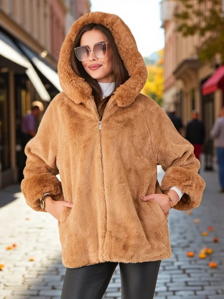 Женская куртка Royalfashion из искусственного меха