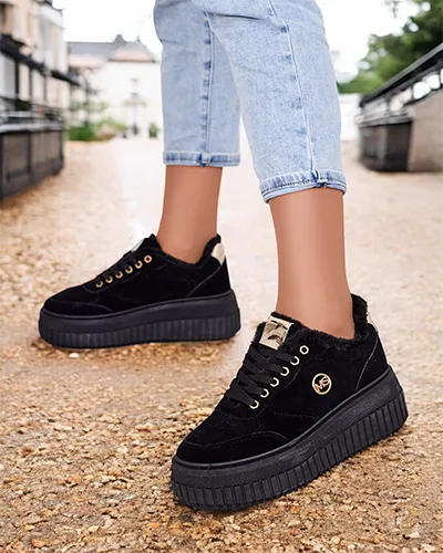 Royalfashion Утепленные женские кроссовки с мехом Nozii