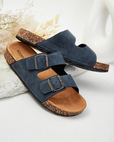 Royalfashion Мужские шлепанцы с пряжками Foumyn