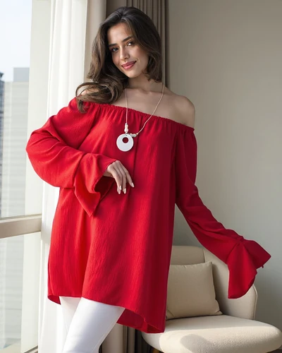 Блуза Royalfashion для женщин в испанском стиле с рюшами