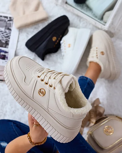 Royalfashion Утепленные женские кроссовки с мехом Rozit