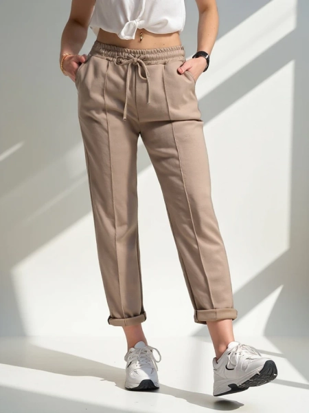 Royalfashion Прямые женские брюки из вискозы