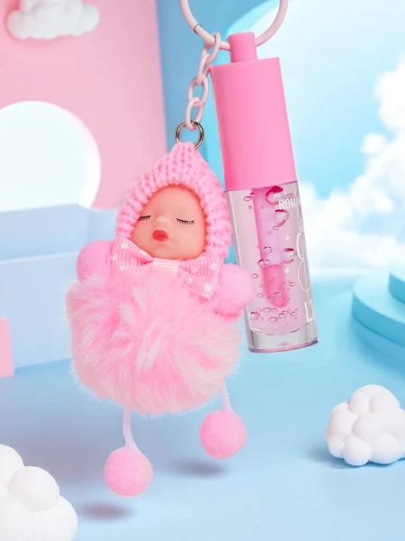 Блиск для губ для дітей із лялькою Світло-рожевий