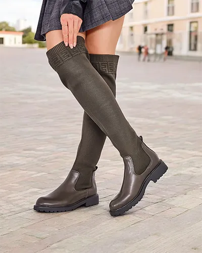 Женские сапоги без шнуровки Royalfashion Bifonus