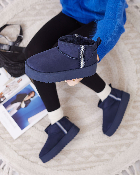 Royalfashion Светло-коричневые женские ботинки а'ля снежные сапоги с орнаментом Parisela