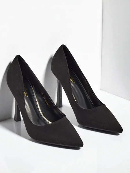 Женские туфли-лодочки на шпильке из эко-замши Belunika