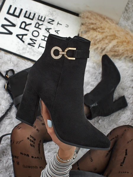 Жіночі ботильйони еко замшеві на підборах Victi