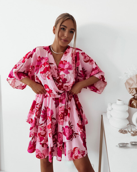 Royalfashion Женское мини-платье с оригинальным рисунком