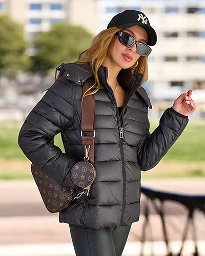 Жіноча стьобана зимова куртка Royalfashion