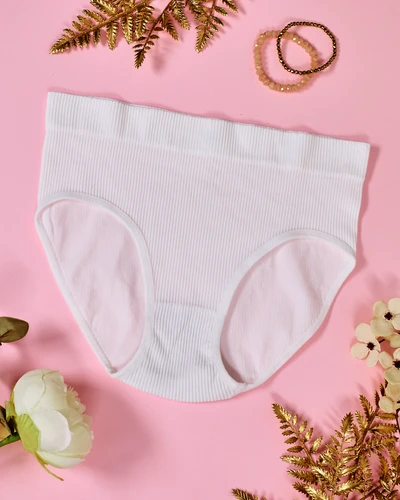 Royalfashion Женские рибанные трусики больших размеров