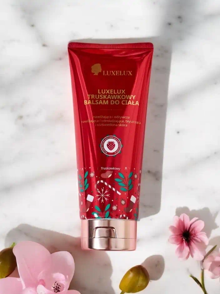 Luxelux Різдвяний бальзам для тіла з ароматом полуниці 300 мл