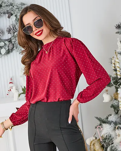 Royalfashion Жіноча сорочка з стразами