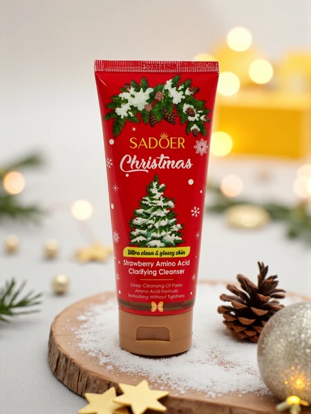 Sadoer Праздничный Очищающий Гель для лица с Клубникой и аминокислотами