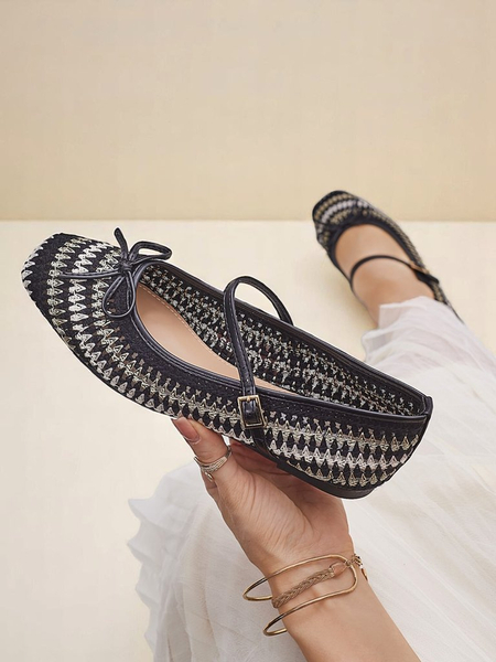 Royalfashion Женские плетеные балетки с ремешком Vanot