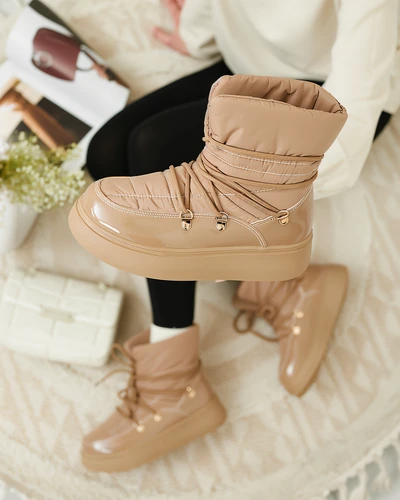 Жіночі снігоступи Royalfashion коричневого кольору Dabenda