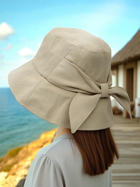 Royalfashion Літній жіночий капелюх із бантом Amber Sky