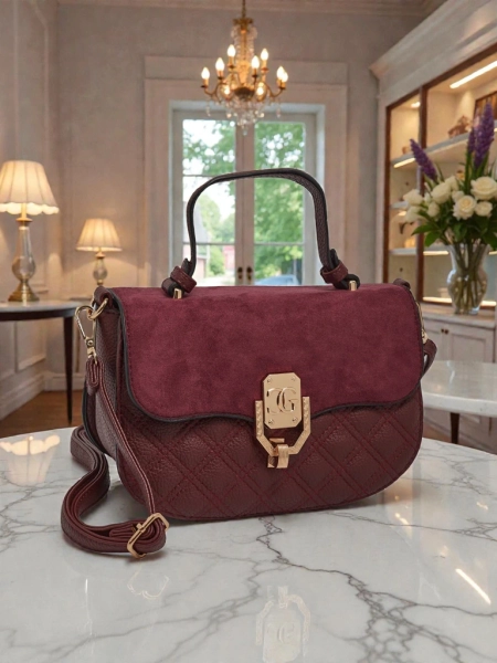 Жіноча Сумочка Luna Бордова Екологічна Елегантна на Кожен День