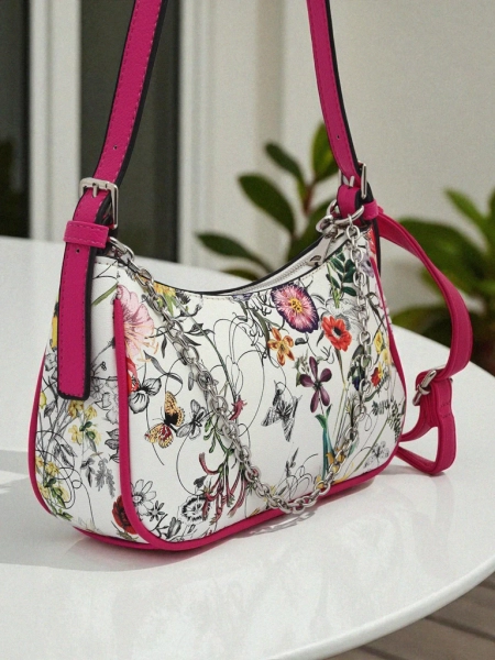Royalfashion Маленька жіноча сумочка з екошкіри з квітковим візерунком Lily Bloom