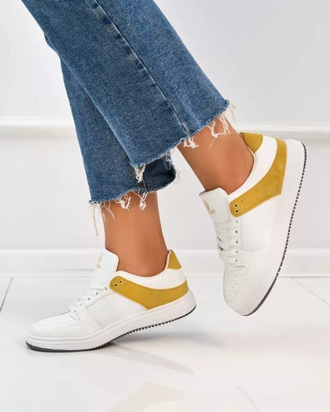 Жіночі спортивні туфлі Royalfashion Mustard білі Elevace