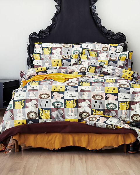 Постільна білизна з візерунком Royalfashion 160x200 комплект з 3 частин