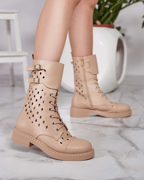 Royalfashion Женские ажурные ботинки на шнуровке Belsel