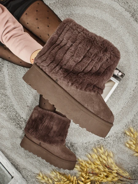 Ботинки a'la снегоходы женские с мехом Irelle