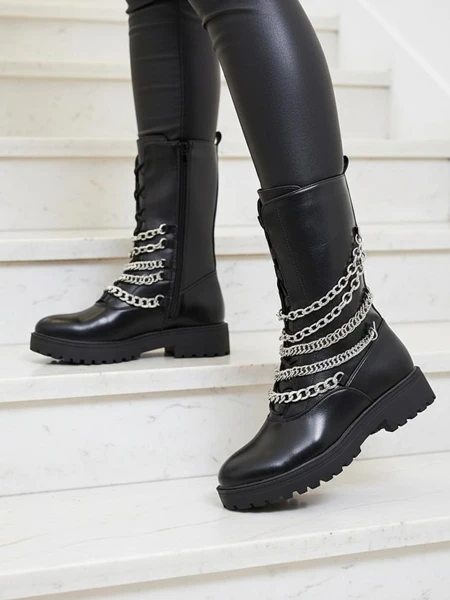 Royalfashion Женские ботинки-багги черного цвета Goserre