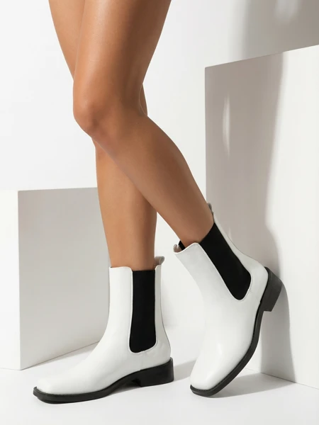 Ботильйони Жіночі Astra Білі Шкіряні Елегантні на Осінь