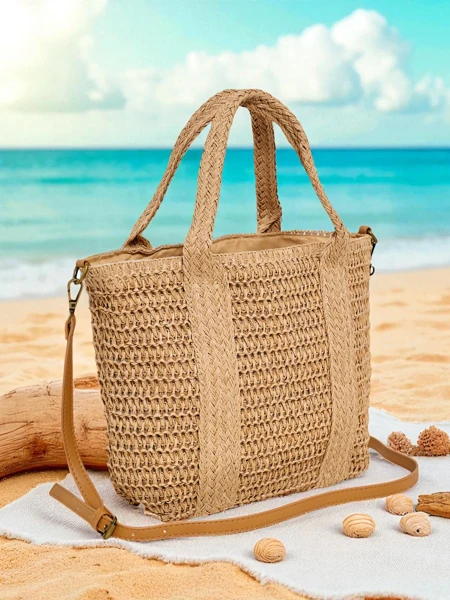 Royalfashion Большая женская соломенная сумка Bella Paglia