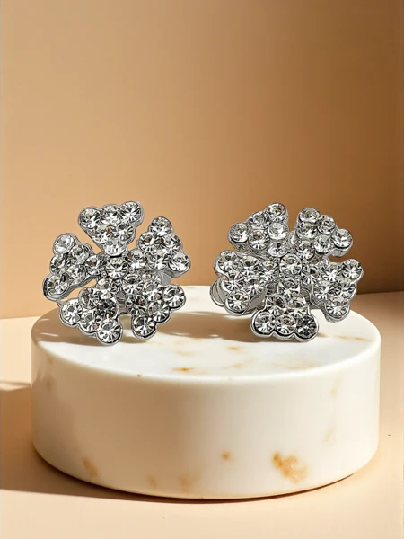 Royalfashion Кліпси сережки жіночі з цирконами