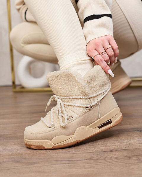 Royalfashion Женские сапоги-снегоступы сиреневого цвета Ludmivac