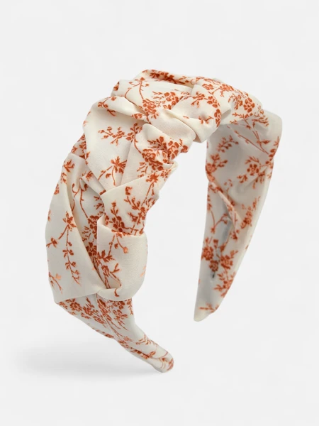 Royalfashion Повязка для волос со сборкой и принтом