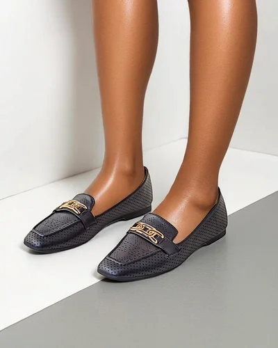 Royalfashion ажурные женские мокасины Besione