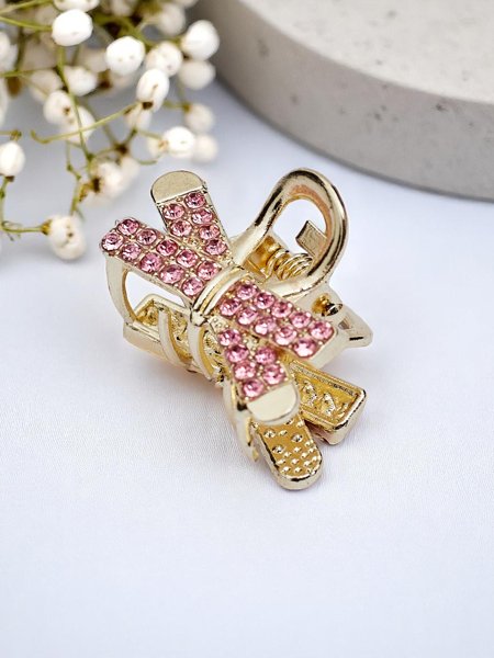 Royalfashion Заколка для волосся з камінцями золотиста Заколка